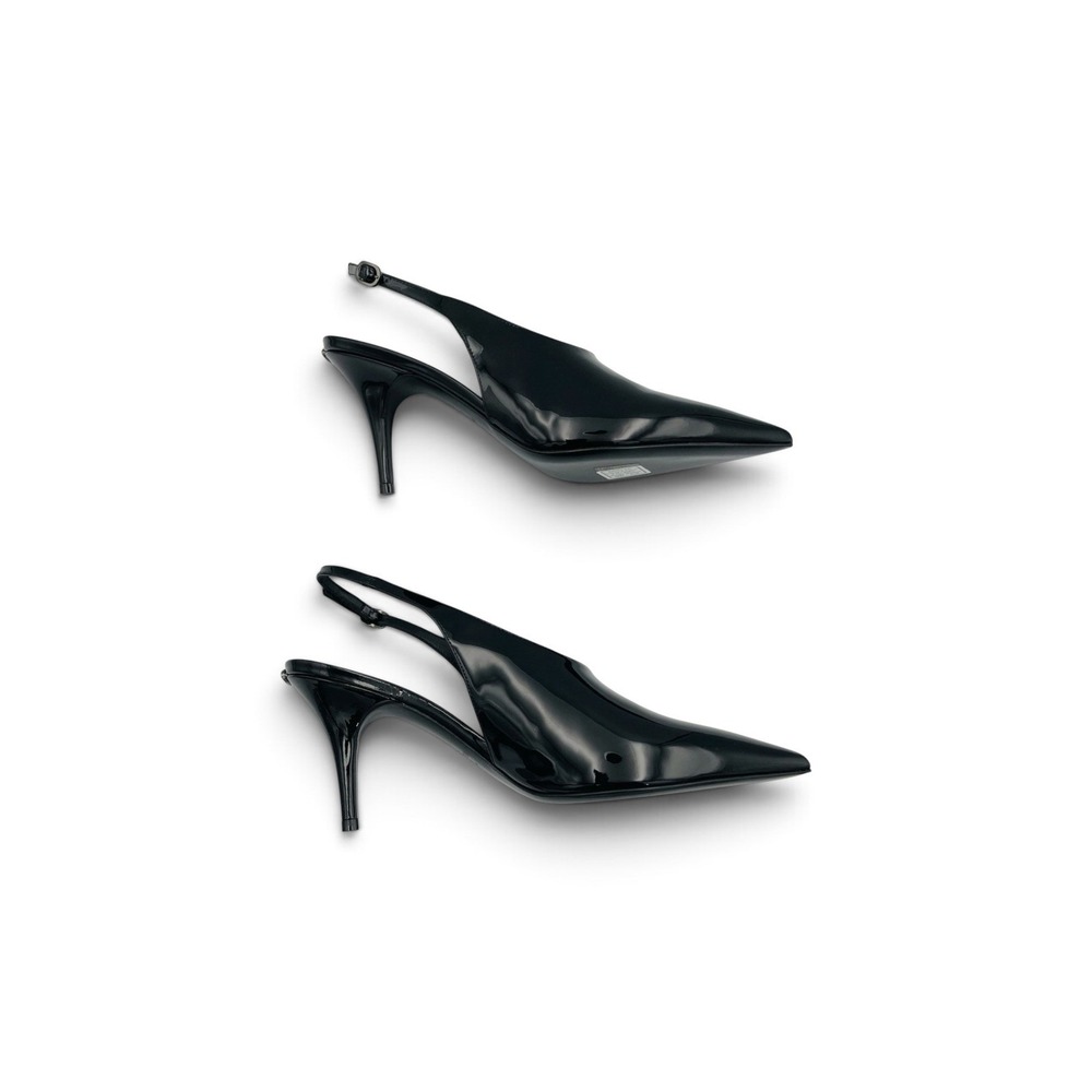 Valentino Garavani Le Salon Nero Patent Leather Slingback Pump Size 38 US 8 - Picture 6 of 10